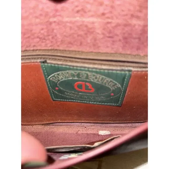 Dooney & Bourke Burgundy Crossbody Saddle Bag - Picture 8 of 9